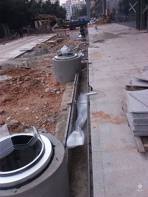 导光管采光系统施工现场 导光管采光系统施工现场