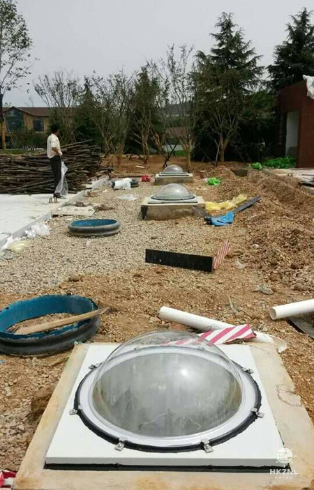 室外半球形采光罩图 室外半球形采光罩图